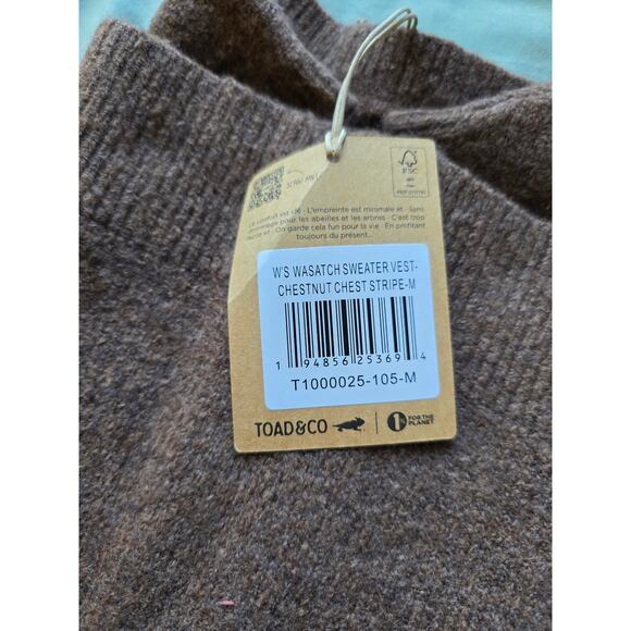 New Toad & Co Women's Wasatch Sweater Vest Size M - Picture 6 of 6